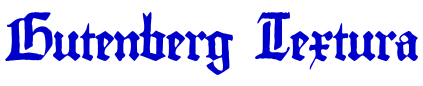 Gutenberg Textura шрифт